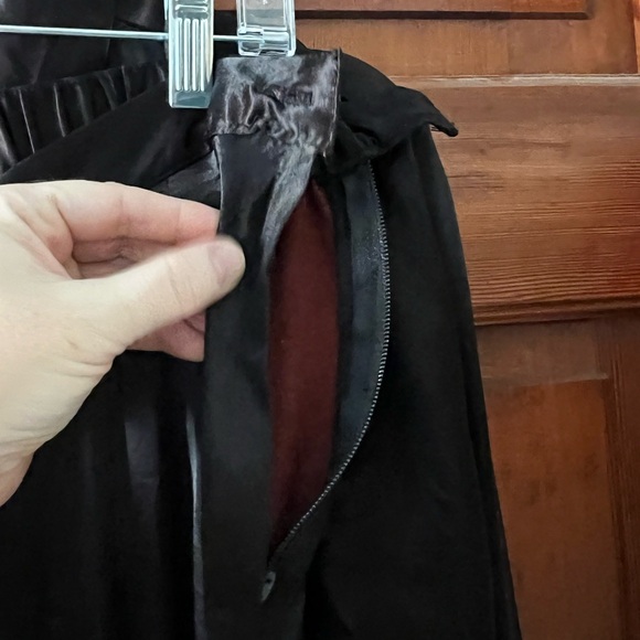 Vintage Albert & Pearl Black Satin Pantsuit 80s 90s Two Piece Lounge Set Pajama - Picture 10 of 13